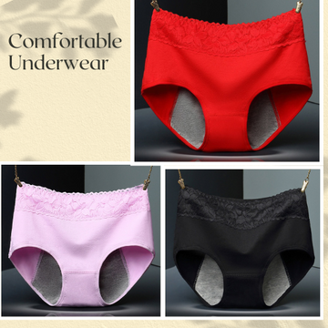 Women's pure cotton anti-leakage underwear (Set of 3)